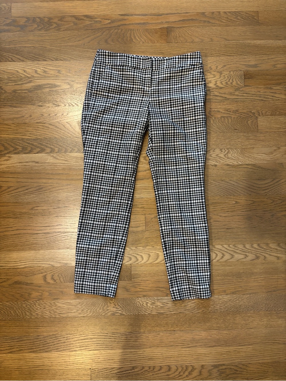 Express Black and White Gingham Ankle Pants